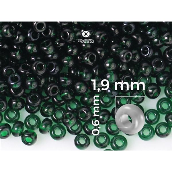 Preciosa Perlen Rocailles 12/0 1,9 mm Grn (PRE12044) 50 g