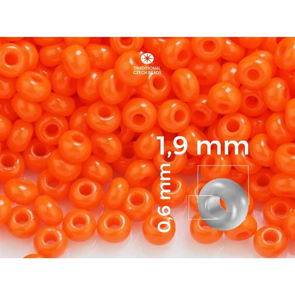 Preciosa Perlen Rocailles 12/0 1,9 mm Orange (PRE12049) 20 g