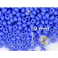 Preciosa Perlen Rocailles 12/0 1,9 mm Blau (PRE12051) 20 g