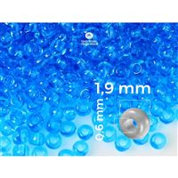 Preciosa Perlen Rocailles 12/0 1,9 mm Blau (PRE12054) 20 g