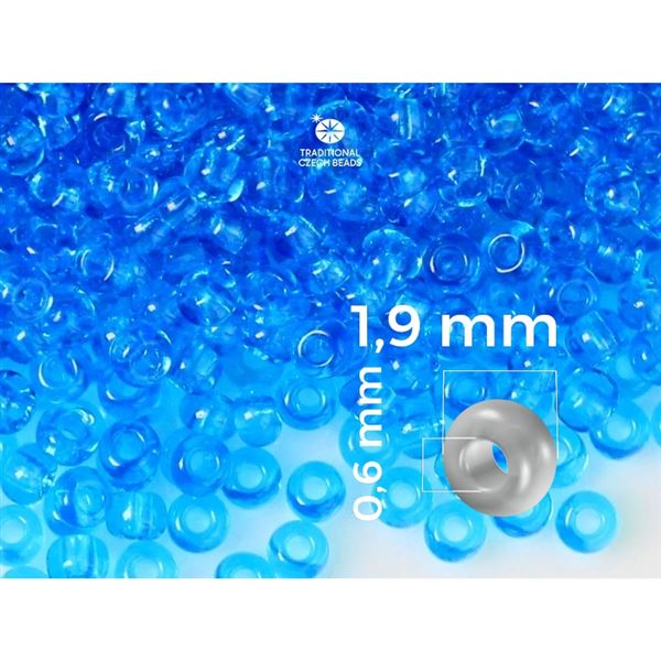 Preciosa Perlen Rocailles 12/0 1,9 mm Blau (PRE12054) 20 g