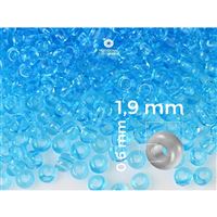 Preciosa Perlen Rocailles 12/0 1,9 mm Blau (PRE12058) 20 g