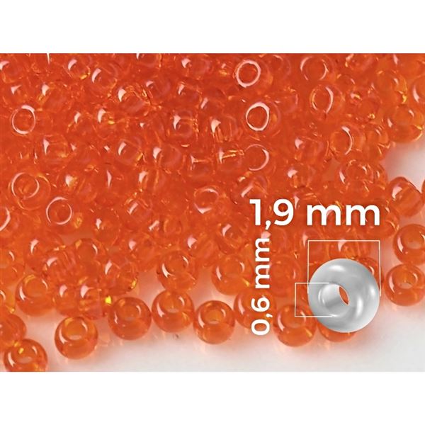 Preciosa Rocailles 12/0 1,9 mm Orange (PRE12064) 20 g