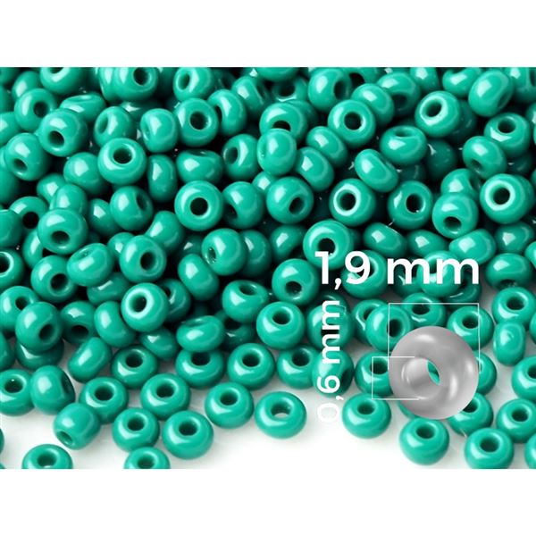 Preciosa Rocailles 12/0 1,9 mm Gr�n (PRE12066) 20 g