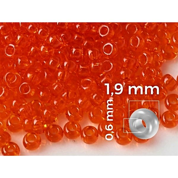 Preciosa Rocailles 12/0 1,9 mm Orange (PRE12070) 20 g