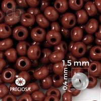 Preciosa Perlen Rocailles 15/0 1,5 mm Braun 20 g