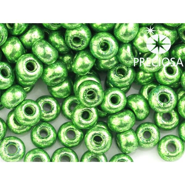 Preciosa Perlen Rocailles 4/0 5,1 mm Grn (PRE4022) 50 g