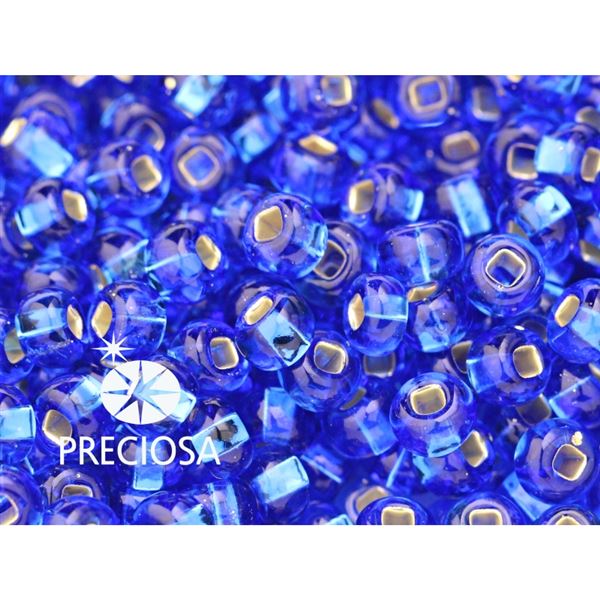 Preciosa Perlen Rocailles 5/0 4,6 mm Blau (PRE5020) 50 g