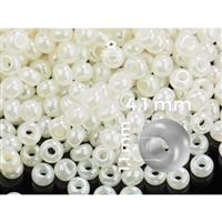 Preciosa Rocailles Perlen 6/0 4,1 mm Beige (PRE6111) 50 g