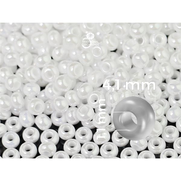 Preciosa Rocailles Perlen 6/0 4,1 mm Beige (PRE6112) 50 g