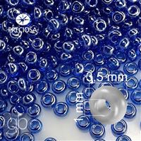 Preciosa Perlen Rocailles 7/0 3,5 mm Blau 36050 50 g