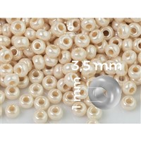Preciosa Perlen Rocailles 7/0 3,5 mm Beige (PRE7055) 50 g