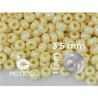 Preciosa Perlen Rocailles 7/0 3,5 mm Gelb (PRE7057) 50 g