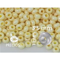 Preciosa Perlen Rocailles 7/0 3,5 mm Gelb (PRE7057) 50 g