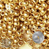 Preciosa Rocailles 8/0 2,9 mm Golden 68304 50 g