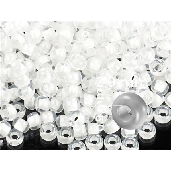 Preciosa Rocailles 8/0 2,9 mm Wei (38602) 50 g