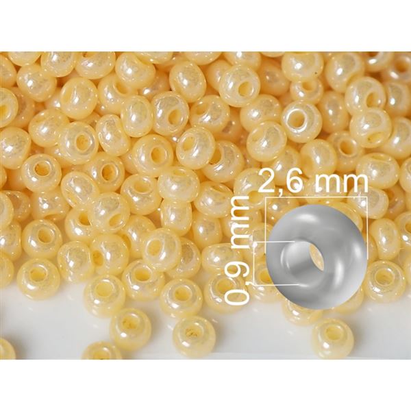 Preciosa Rocailles 9/0 2,6 mm Beige (47185) 50 g