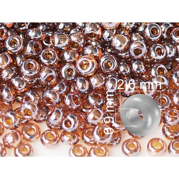 Preciosa Rocailles 9/0 2,6 mm Braun (PRE9071) 50 g