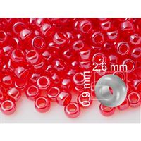 Preciosa Rocailles 9/0 2,6 mm Rot (PRE9072) 20 g