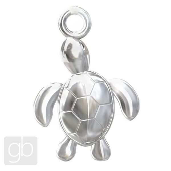 Anh�nger Schildkr�te 16 mm Silber