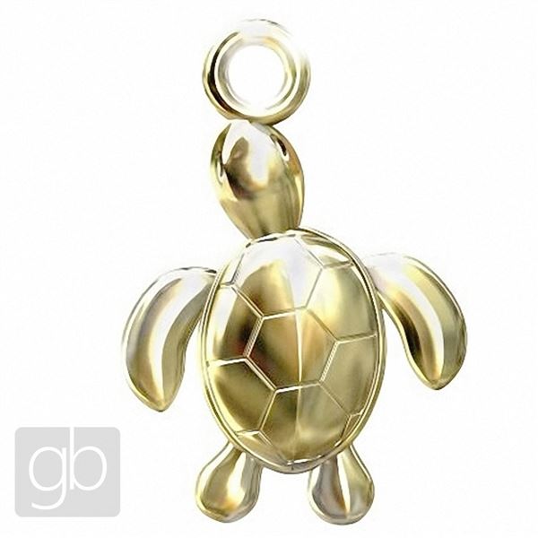 Anh�nger Schildkr�te 16 mm Gold