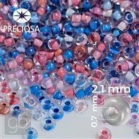 Preciosa Rocailles MIX 11/0 2,1 mm Blau Rosa PRM007 50 g