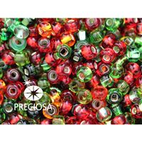 Preciosa Rocailles MIX 11/0 2,1 mm Grün a Rot (PRM009) 50 g