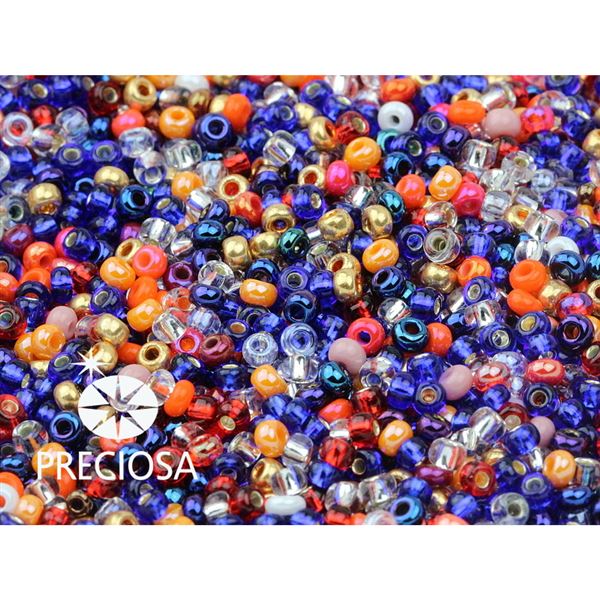 Preciosa Rocailles Perlen MIX 8/0 2,9 mm mix (PRM037) 50 g