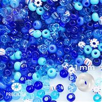 Preciosa Rocailles MIX 11/0 Blau mix 20 g