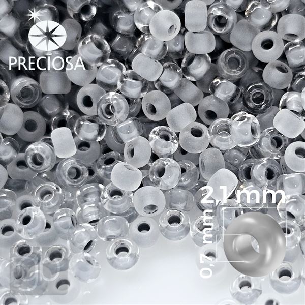 Preciosa Rocailles MIX 11/0 2,1 mm Grau PRM051 20 g