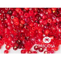 Preciosa Rocailles MIX Rot (PRM057) 50 g