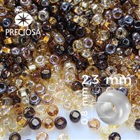 Preciosa Rocailles MIX 8/0 2,9 mm Braun PRM067 50 g