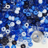 Preciosa Rocailles MIX 8/0 2,9 mm PRM202 Blau 50 g