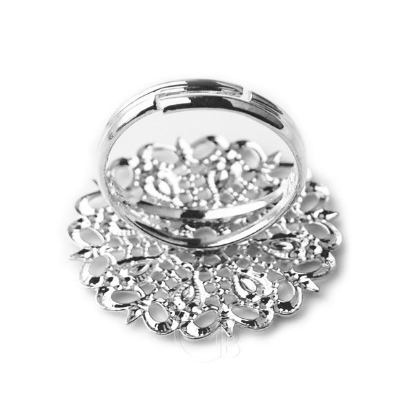 Filigraner Ringfu� 24 mm H�matit