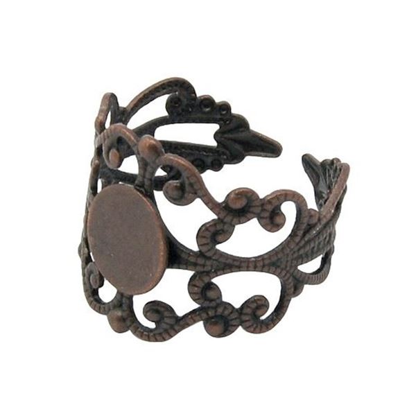 Prst�nek filigran polotovar Altes Kupfer