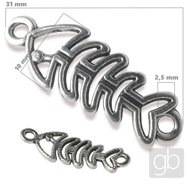 Pr�vesok Ryba 31 mm Starostriebro