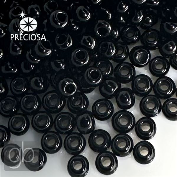 Preciosa Rocailles 34/0 8,5 mm Schwarz 23980 50 g