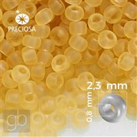 Preciosa Rocailles 10/0 2,3 mm Gelb MATT (10020) 50 g