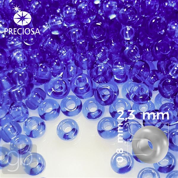Preciosa Rocailles 10/0 2,3 mm Blau 30030 20 g