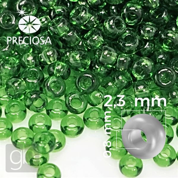 Preciosa Rocailles 10/0 2,3 mm Grn 50120 20 g