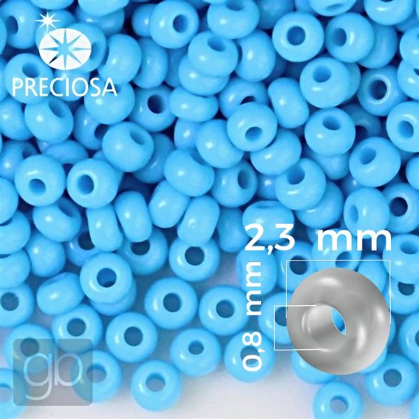 Preciosa Rocailles 10/0 2,3 mm Blau 63020 20 g