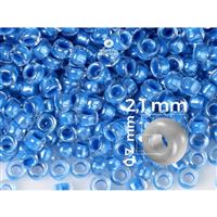 Preciosa Rocailles 11/0 2,1 mm Blau (38638) 20 g