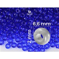 Preciosa Rocailles 1/0 6,6 mm Blau (30080) 20 g