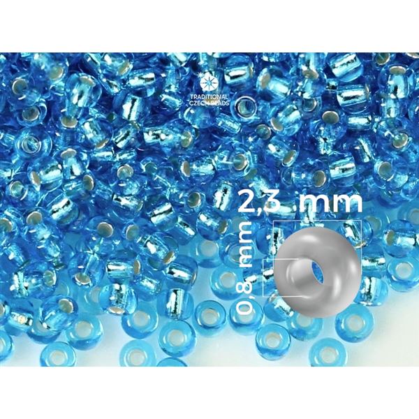 Preciosa Rocailles 10/0 2,3 mm Blau (67030) 20 g