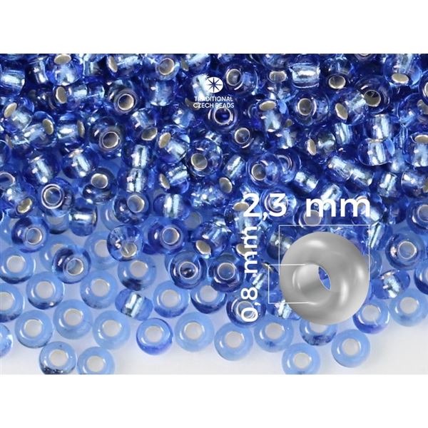 Preciosa Rocailles 10/0 2,3 mm Blau (37030) 20 g