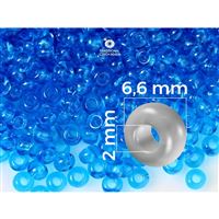 Preciosa Rocailles 1/0 6,6 mm Blau (60150) 20 g