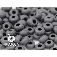 Preciosa Rocailles 1/0 6,6 mm Schwarz MAT (23980) 20 g