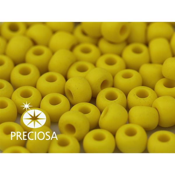 Preciosa Rocailles 1/0 6,6 mm Gelb Matt (83110) 20 g