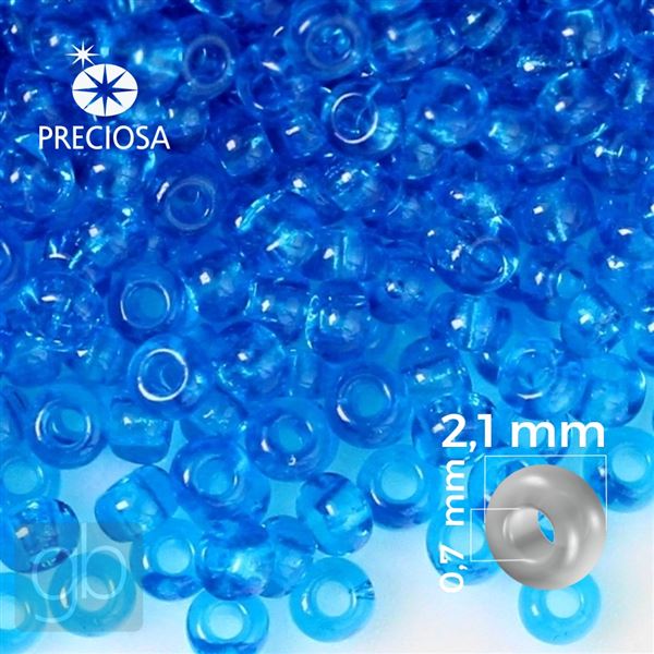 Preciosa Rocailles 11/0 2,1 mm Blau 60150 50 g