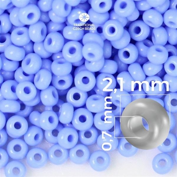 Preciosa Rocailles 11/0 2,1 mm Blau 33020 50 g